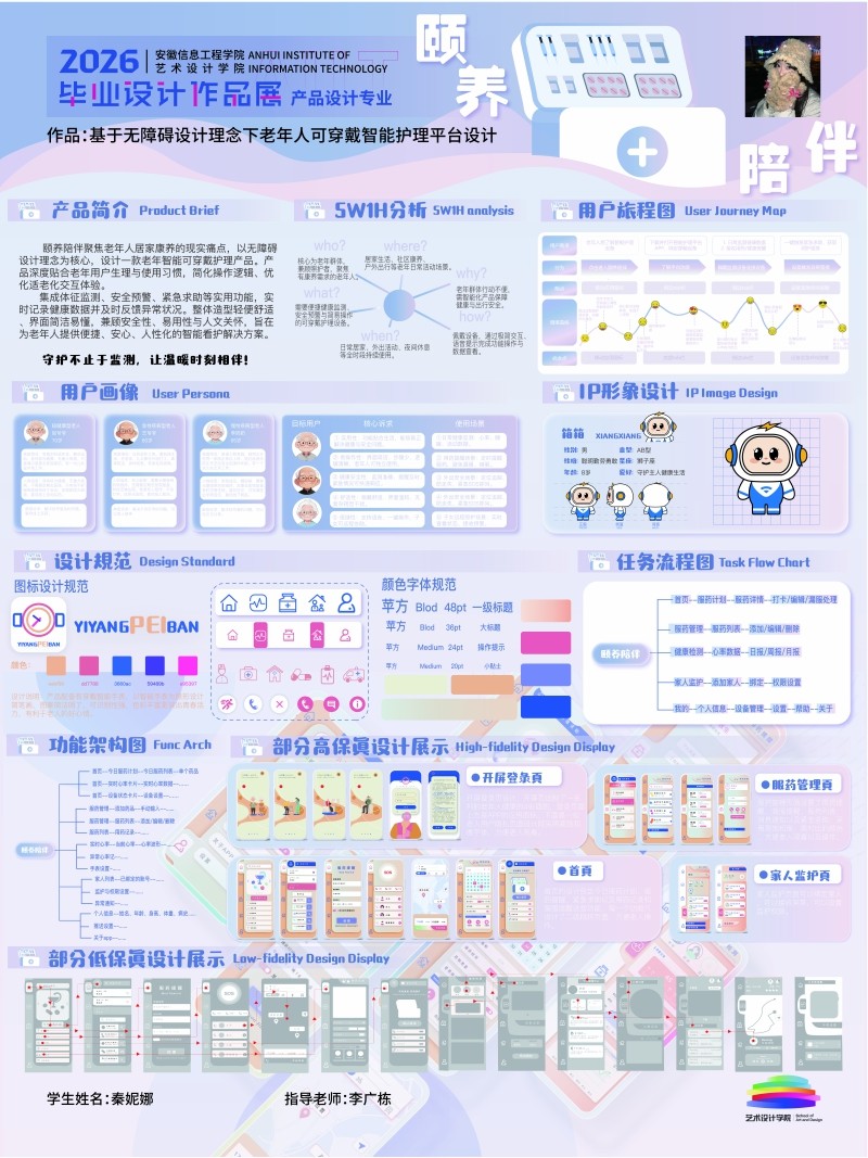 秦妮娜+基于无障碍设计理念下老年人可穿戴智能护理平台设计 +李广栋展板1.jpg